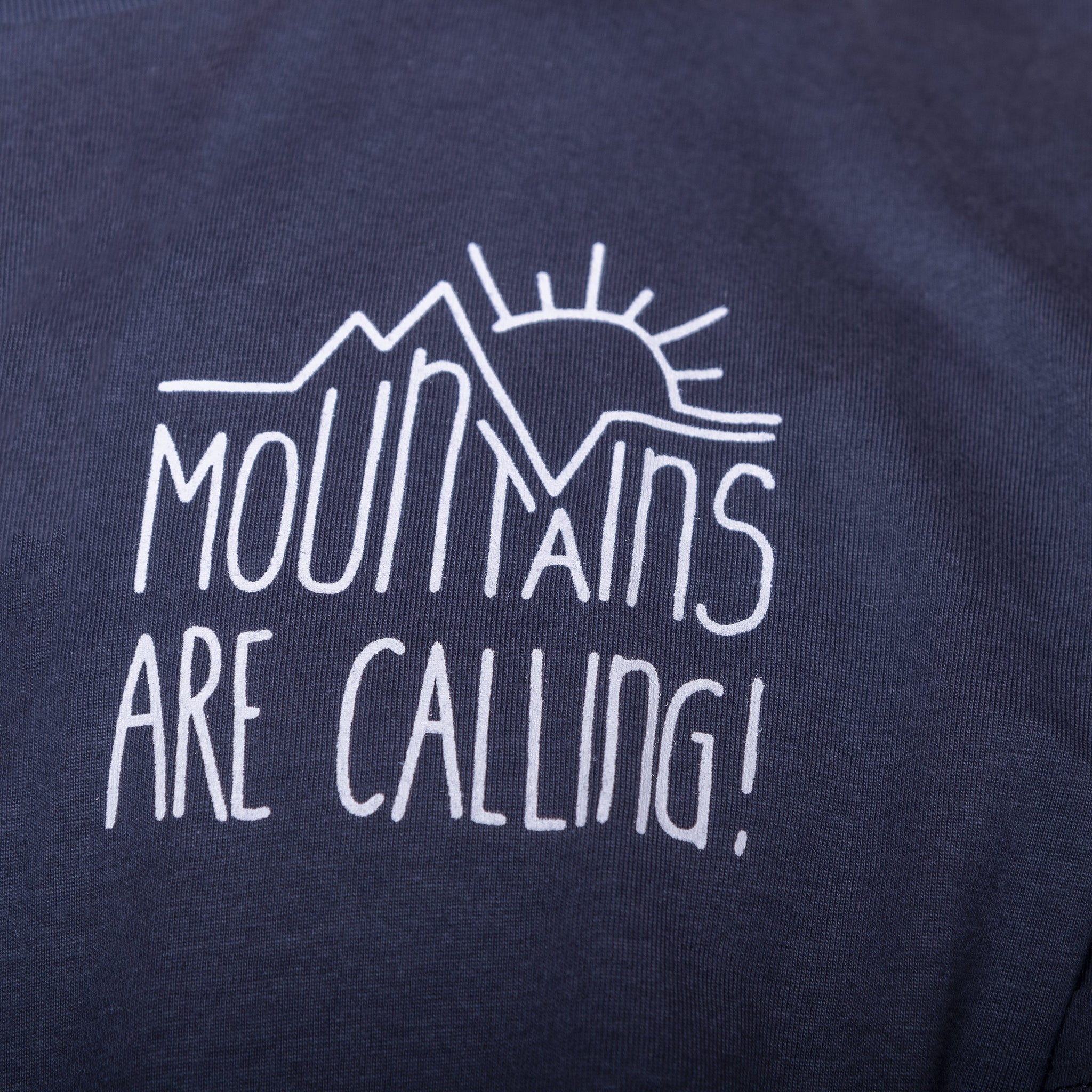 T- Shirt "Mountaincall" india ink grey