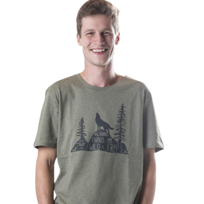 Ecolodge | Herren T- Shirt "Wild & Free"